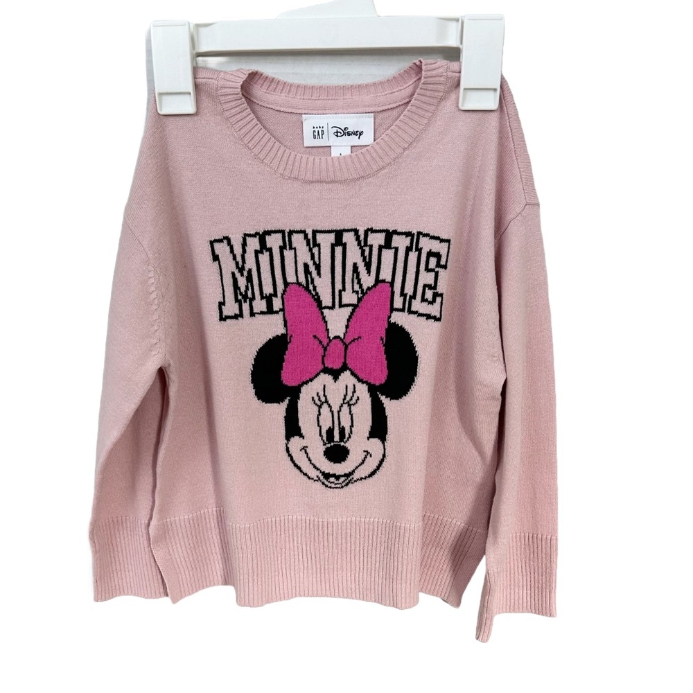 NWT GAP Kids and Disney Minnie Mouse Pink Sweater